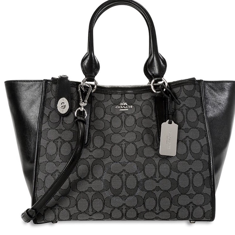COACH CROSBY CARRYALL IN SIGNATURE PRINT JACQUARD